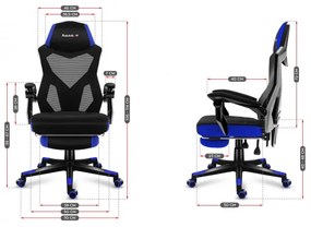Herná stolička Combat - 3.0 modrá