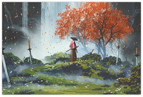 Obraz - Ilustrácie záhrady mečov (90x60 cm)