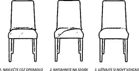 Komashop Návlek na stoličku ZARA Farba: Bordová