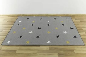 Detský koberec Stars 19 sivý