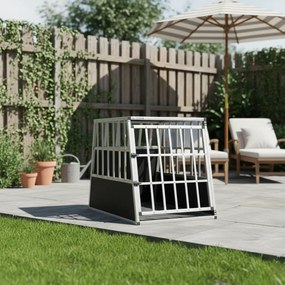 Prepravka pre psa BRUNO, 66x90x72cm, strieborná/čierna Jurhan