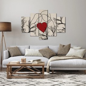 Obraz - Zamilovaný pár (150x105 cm)