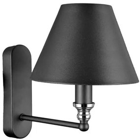 ITALUX Klasická nástenná lampa BANITO, 1xE14, 40W, sivá