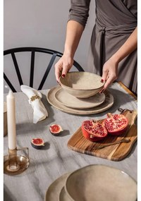 Béžová kameninová jedálenská súprava 16 ks Glosia - Bonami Selection