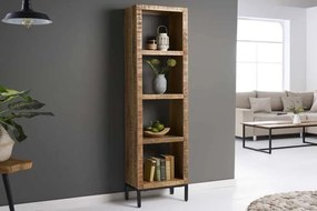 Dizajnový regál z masívu Iron Craft Mango 176cm