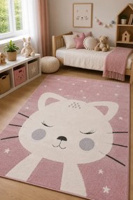 Koberec SKANDI KIDS A1096A ružový / krémový