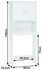 Skrinka nad toaletu ATENE TYP 5, biela