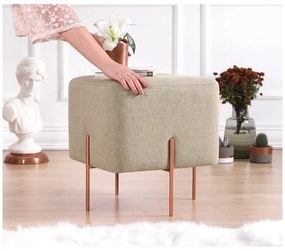 Béžový taburet Copper – Artie