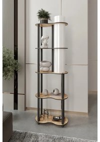 Stojacia lampa s poličkami NOTO 1xE27/40W/230V béžová/čierna