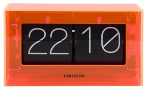 Karlsson 5976OR dizajnové nástenné/pracovné hodinyoranžové, 21 cm