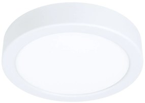 EGLO FUEVA 5, 10,5 W, teplá biela, 16 cm, okrúhla, biela