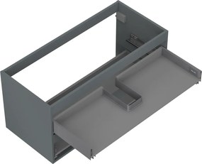 Mexen Box-A, závesná skrinka 100 cm, 2 zásuvky, grafitová matná, 91AX0-1000-470-2-66