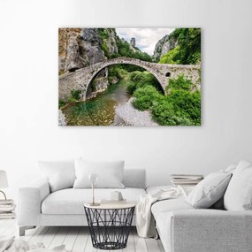 Obraz na plátně Starý kamenný most - 90x60 cm
