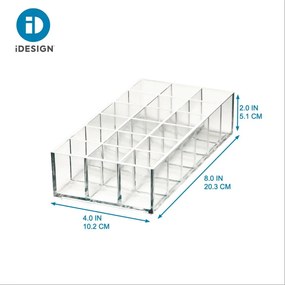 Kúpeľňový organizér na kozmetiku z recyklovaného plastu Lip Station - iDesign