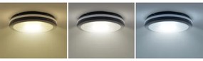 Solight WO820- LED Stm. svietidlo LED/18W/22W/26W/230V 3000/4000/6500K IP65 čierna