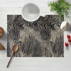 Biante Zamatové prestieranie na stôl Tamara TMR-052 Zebrovaný vzor 30x40 cm