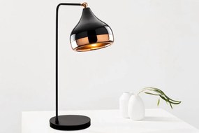 Dizajnová stolová lampa YILDO 52 cm, čierna