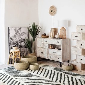 Atmosphera - Stolná lampa KARLA 1xE27/25W/230V ratan