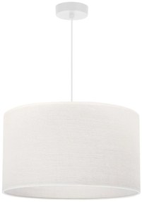 Závesné svietidlo Juta, 1x biele jutové tienidlo, (fi 40cm), w