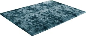 Tmavomodrý shaggy koberec Ombre s farebným prechodom | obdĺžnik Rozmer: 120x170 cm