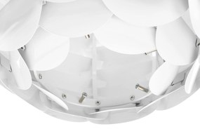 Moderná biela závesná stropná lampa MOSELLE Beliani