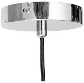 Sivé závesné svietidlo so skleneným tienidlom ø 22 cm Adar – Bloomingville