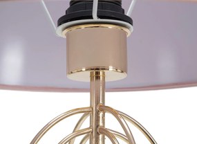 Stolná lampa Krista 64 cm ružovo-zlatá