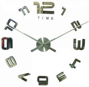 3D Nalepovacie hodiny DIY Clock Evevo 8232SXL, zrkadlové, 90-130cm