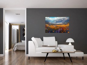 Obraz - Maľovaná horská krajina II. (90x60 cm)