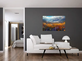 Obraz - Maľovaná horská krajina II. (90x60 cm)