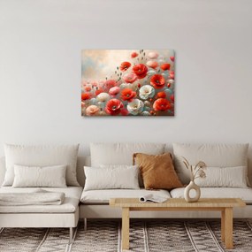 Obraz - Maľba vlčích makov (70x50 cm)