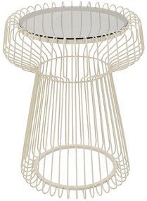 Lisboa príručný stolík biely Ø38 cm