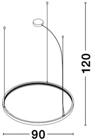 Dizajnový LED luster Loop 01