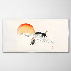 Sklenený obraz Zvieracie vták slnko