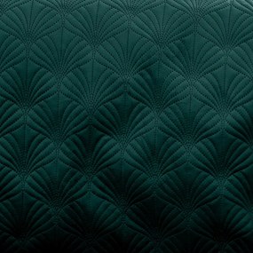 Zelený prešívaný pléd 220x230 cm Art Deco Pearl – Catherine Lansfield