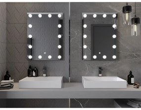 Mexen Dona, LED kúpeľňové zrkadlo s podsvietením 60 x 80 cm, 6000K, ochrana proti zahmlievaniu, 9818-060-080-611-00