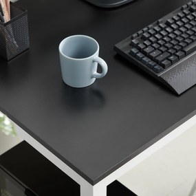 Minimalistický písací stôl LWD-black-white