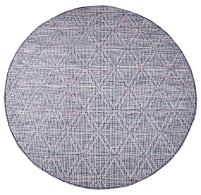 Dekorstudio Šnúrkový okrúhly koberec PALM 3073 - ružovomodrý Priemer koberca: 120cm