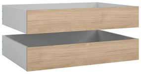 Zásuvky pod posteľ v prírodnej farbe v súprave 2 ks 90x190/140x190 cm Naia – Tvilum