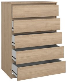 Komoda v dekore duba v prírodnej farbe 77x111x50 cm Naia – Tvilum