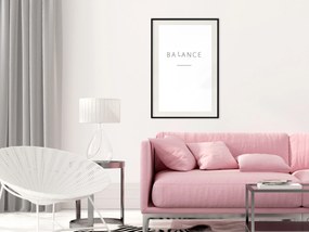 Artgeist Plagát - Balance [Poster] Veľkosť: 20x30, Verzia: Zlatý rám s passe-partout