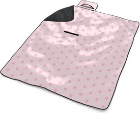 Sablio Plážová deka Ružové bodky: 200x140 cm