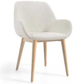 Biela jedálenská stolička Konna – Kave Home