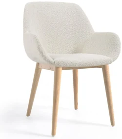 Biela jedálenská stolička Konna – Kave Home
