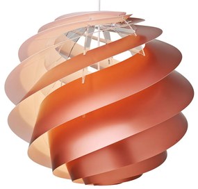 LE KLINT Swirl 3 Large – závesná lampa v medenej