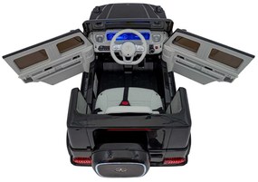 Detské autíčko s elektrickým pohonom 4x4 Mercedes Benz EQG - čierne