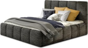 Dizajnová čalúnená posteľ MIRA, 200x160, sivá (berlín 01/iba rám postele/beg_01_co_1.6)