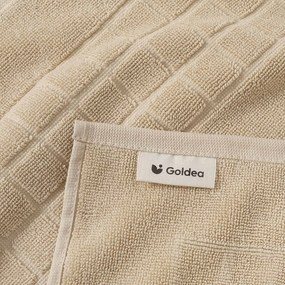 Goldea kúpeľňová froté predložka mozaika – béžová 50 x 70 cm