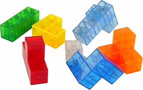 LEAN Toys Magnetická kocka 7 kusov