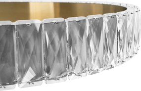 Toolight Toolight, LED krištáľové závesne svietidlo 60cm, APP1506-C, zlatá matná, OSW-06790